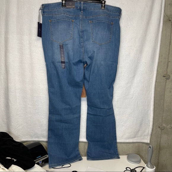 NYDJ Mini Boot Medium Wash High Rise Jeans Size 24W - Picture 4 of 10
